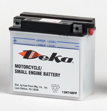 Vehicle Battery Deka 12N74BFP