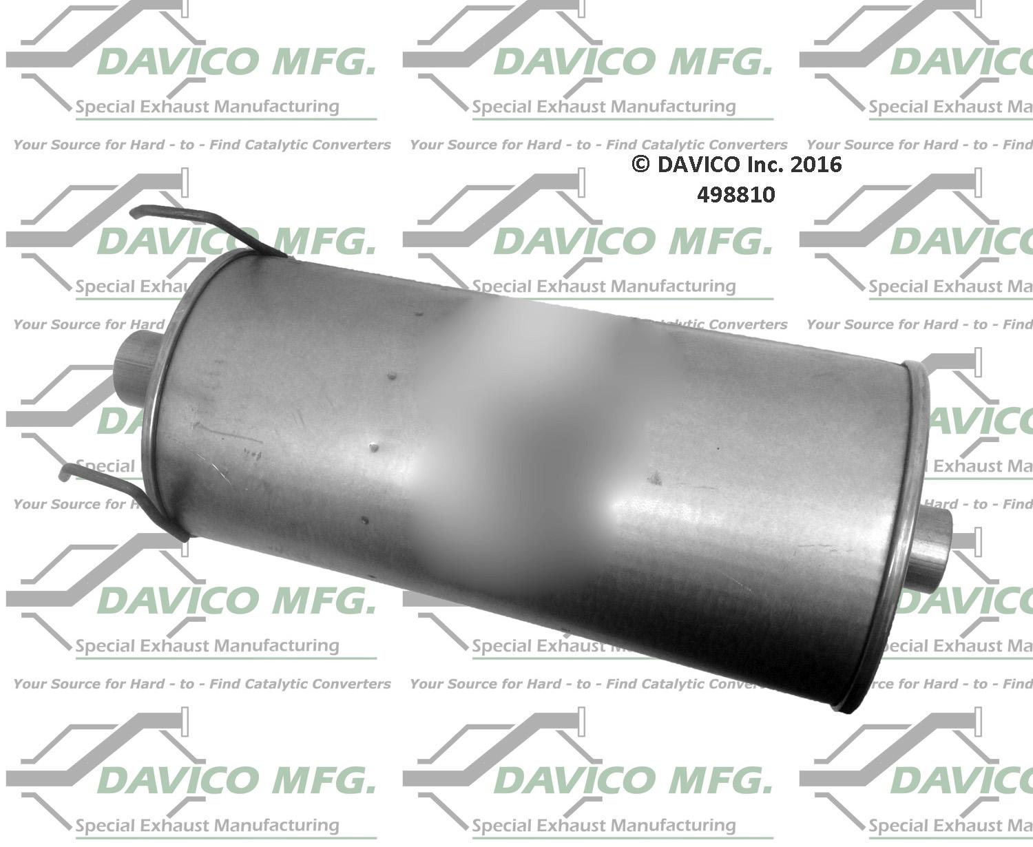 Exhaust Muffler Davico Mfg 498810
