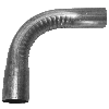 Nickson 2 In. Exhaust Pipe Elbow, 90 Degree