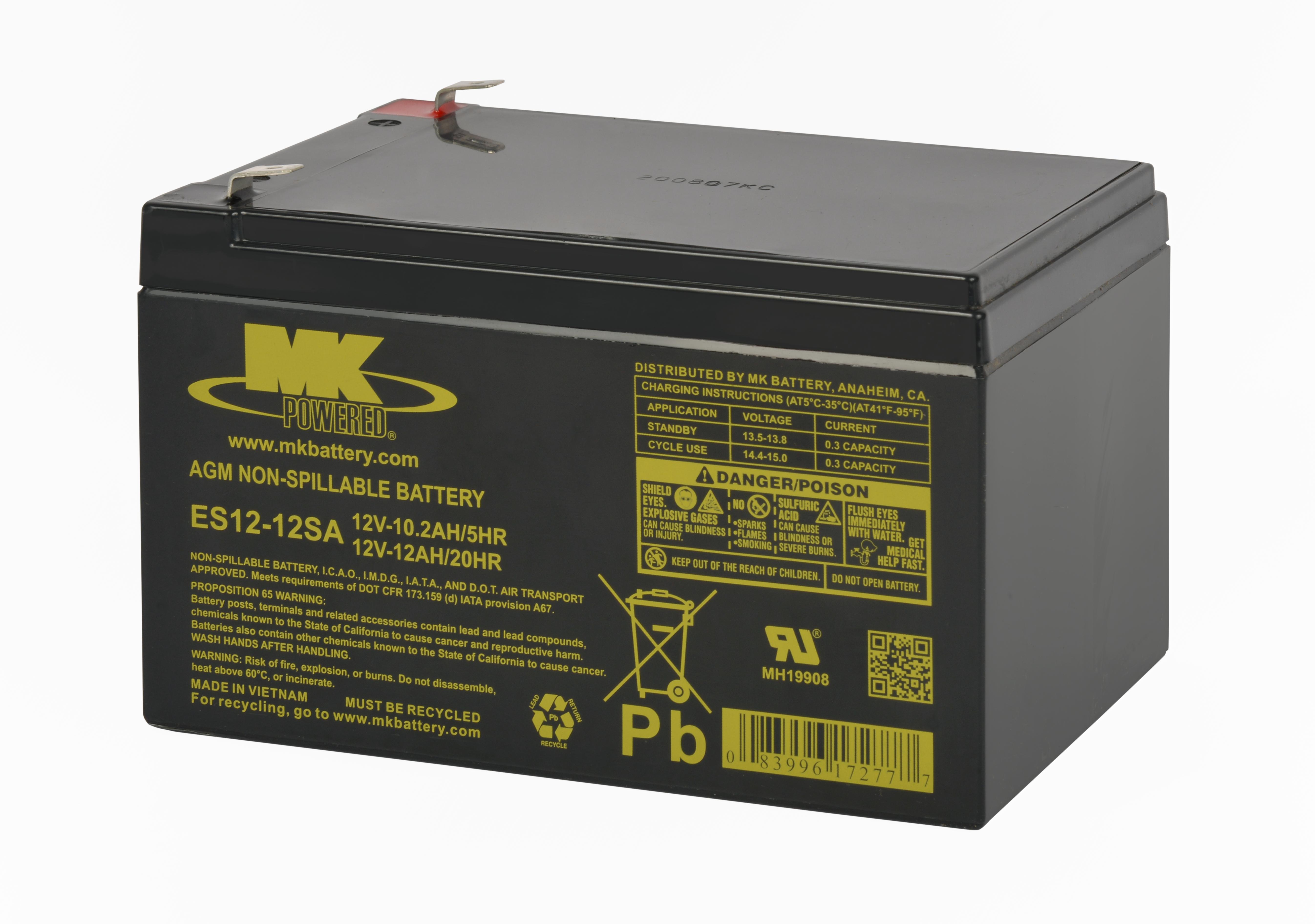Vehicle Battery Deka ES12-12SA