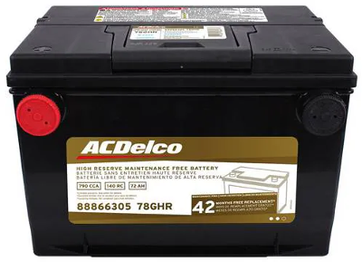 Vehicle Battery ACDelco 78GHR
